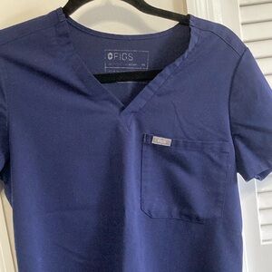 Navy blue Figs scrub top SZ XS